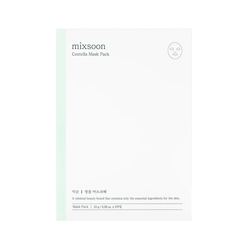 MIXSOON Centella Mask Pack 5pcs/Pack 韩国MIXSOON 积雪草面膜 5枚/包