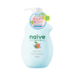 Kracie Naive Body Wash (Cool Peach Mint)  嘉娜宝 Naive 氨基酸保湿沐浴露 (蜜桃精华薄荷) 530ml