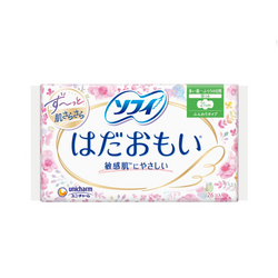 UNICHARM Sofy Hadaomoi Ultra-Thin Slim Sanitary Pad (Heavy Daytime w/wings 21cm) 26pcs 尤妮佳 苏菲极轻薄舒肤卫生棉 (多量日用护翼21cm) 26片