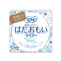 UNICHARM Sofy Hadaomoi Soft & Gentle Panty Liner (Fragrance-Free) 72pcs 尤妮佳 苏菲极轻薄舒肤护垫 (无香型) 72片