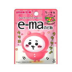 UHA E-ma Chiikawa Mixed Fruit Flavour Throat Candy 日本UHA味覚糖 E-ma吉伊卡哇水果味润喉糖 23g