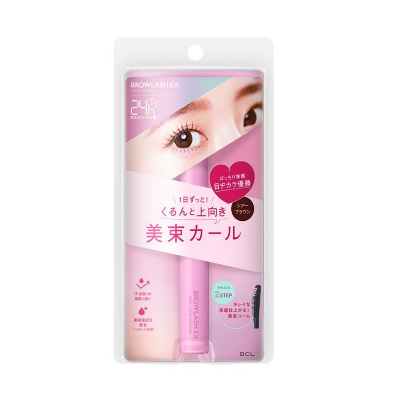 BCL Browlash EX Curl Lock Mascara (Sheer Brown) 日本BCL EX亮眼美束卷翘睫毛膏 (气质棕色) 7.2g