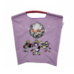 Ball & Chain Snoopy Mirror Ball Embroidery Beach Tote Bag M (Lilac) 日本Ball & Chain 史努比刺绣环保袋 (紫色)