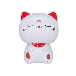 BAOLAPU Lucky Fortune Cat Solar Car Decoration (Squinting Eyes) 宝拉普 大头招财猫太阳能汽车装饰 (眯眼款)