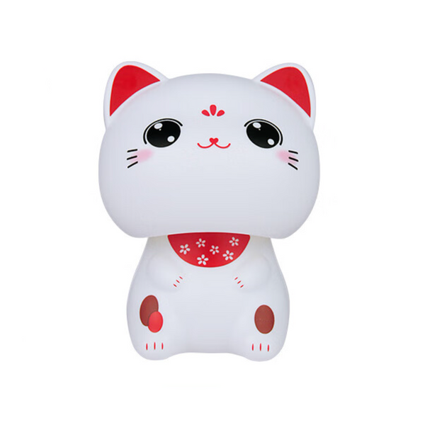 BAOLAPU Lucky Fortune Cat Solar Car Decoration (Big Eyes) 宝拉普 大头招财猫太阳能汽车装饰 (大眼款)