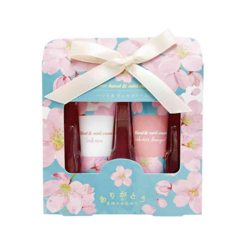 Honyaradoh Sakura Hand & Nail Cream Set 虹雅堂 樱花润甲保湿护手霜套装 10g x2