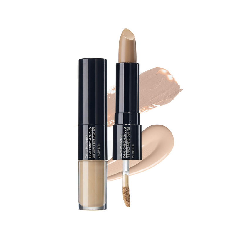 THE SAEM Cover Perfection Ideal Concealer Duo (1.5 Natural Beige) 得鲜 完美双头遮瑕液 (1.5 自然米色) 4.2g+4.5g