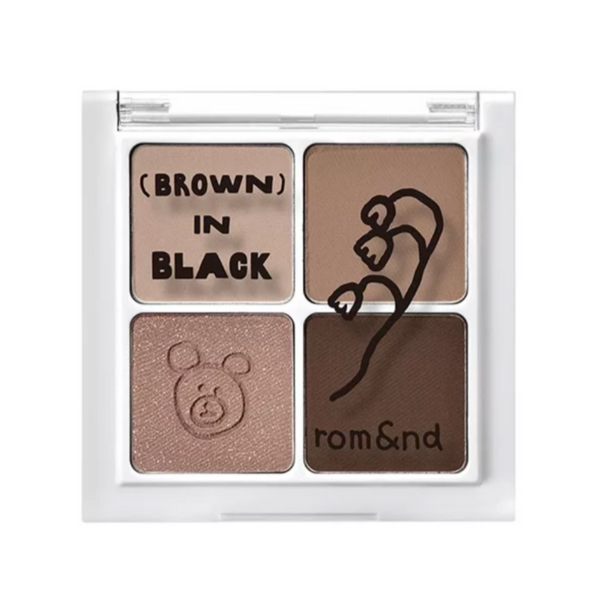 Rom&nd X INAPSQUARE Collection Better Than Eyes (B01 Buckwheat Flower In Black) 韩国Rom&nd X INAPSQUARE 胜过眼皮眼影 (B01 烟熏荞麦) 6.1g