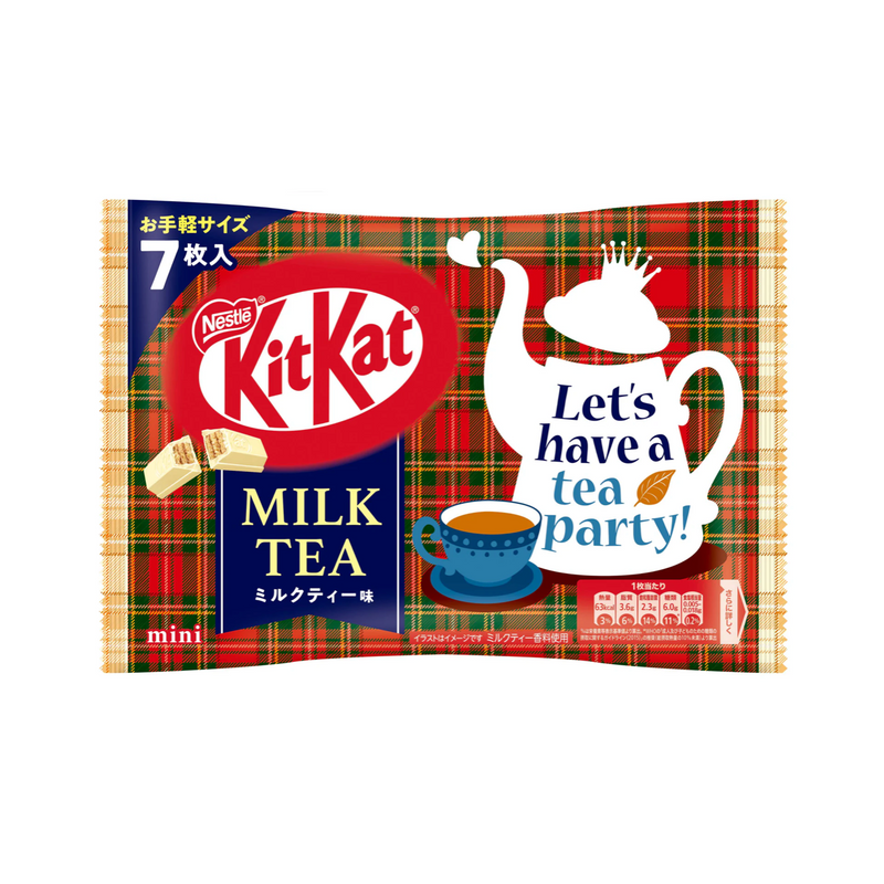 Nestle KITKAT Mini Milk Tea 7pcs/bag 日本雀巢KITKAT 迷你奶茶风味巧克力威化 7枚/包