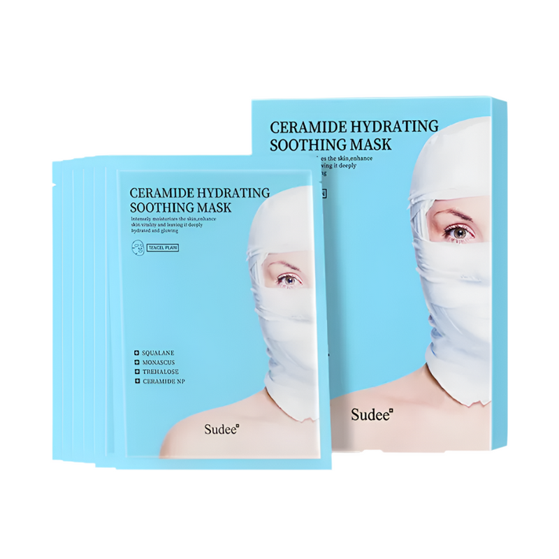 SUDEE Ceramide Hydrating Soothing Mask 5pcs/box 素玳 蓝色绷带神经醯胺水润舒缓面膜 5片/盒