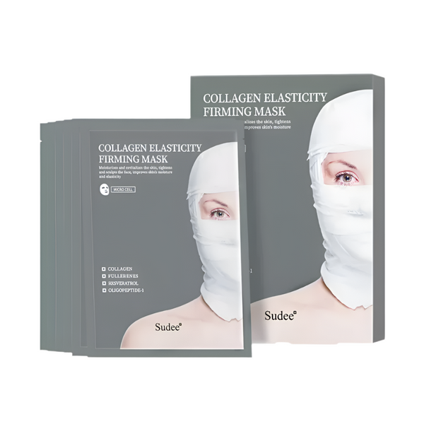 SUDEE Collagen Elasticity Firming Mask 5pcs/box 素玳 灰色绷带胶原蛋白弹力紧致面膜 5片/盒