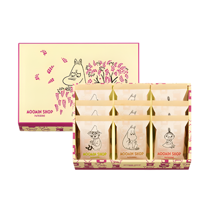 [PRE-ORDER] MOOMIN SHOP PATISSERIE Cream Sandwich Cookies 9pcs/Box [预售] 日本MOOMIN SHOP PATISSERIE 噜噜米点心 奶油夹心饼干 9片/盒