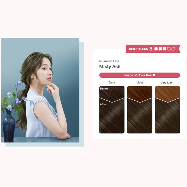 HOYU Beautylabo Whip Hair Color (Misty Ash) 美源 Beautylabo 摇摇慕斯染发剂 (雾棕) 120ml