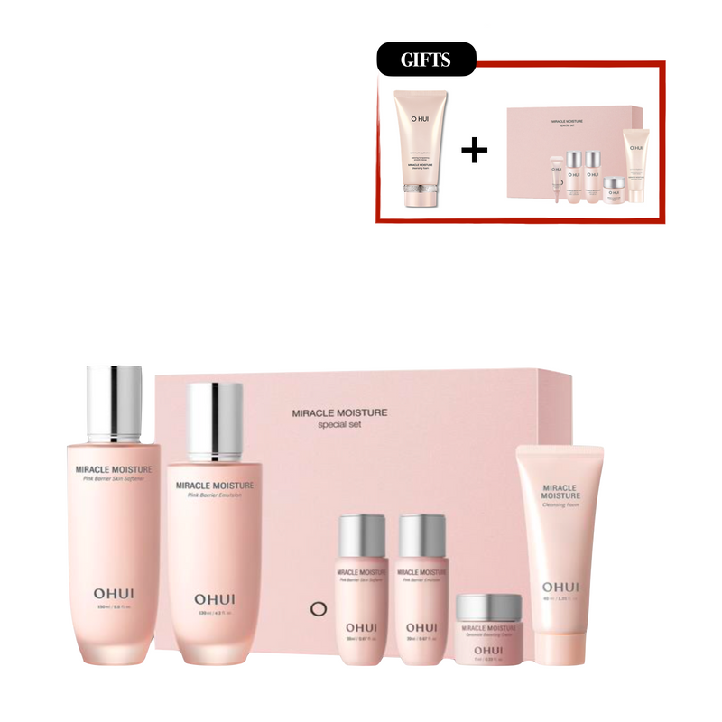 [Pre-Order] O HUI Miracle Moisture Pink Barrier 2pcs Special Set (Gift Included) [提前预定] 欧惠 水分惊喜2件套装 (附赠品)