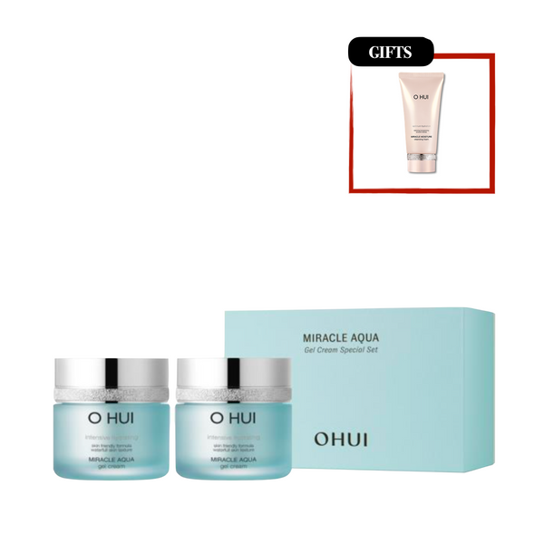 [Pre-Order] O HUI Miracle Aqua Gel Cream 2pcs Special Set (Gift Included) [提前预定] 欧惠 水库奇迹啫喱面霜2件套装 (附赠品)