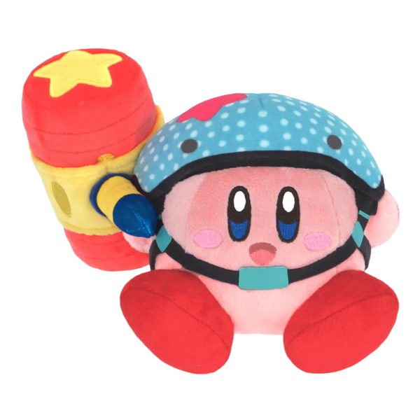 SAN-EI Kirby and the Forgotten Land Collection Discovery Pico Pico Kirby Plush S  三英 星之卡比探索发现 PICO锤子卡比小公仔