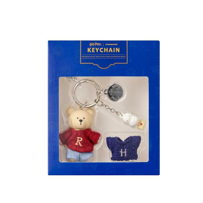 [Pre-Order] Korean SBUX HP New Year Magical Miracle Series Harry P Bearista Keychain [预售] 韩国星巴克 哈利波特新年神奇奇迹系列 哈利波特小熊钥匙吊饰