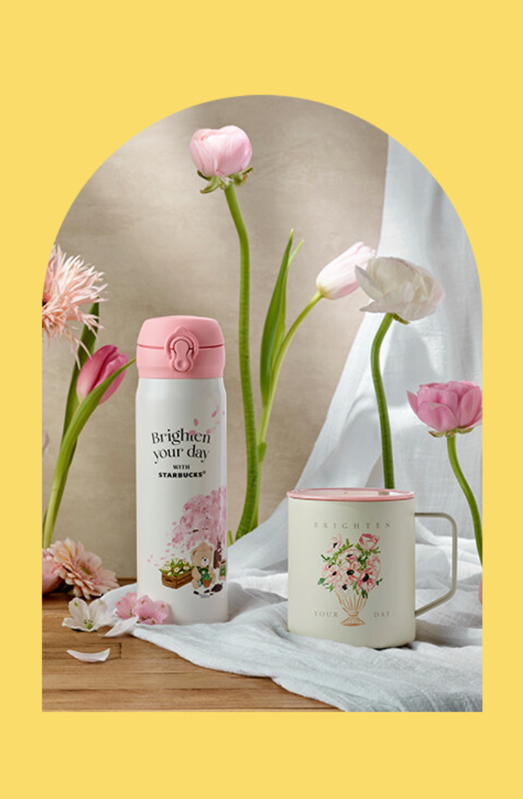 [Pre-Order] Korean SBUX Brighten Your Day Series Flower Market JNL Vacuum Bottle [预售] 韩国星巴克 照亮您的一天系列 花市JNL保温瓶 500ml