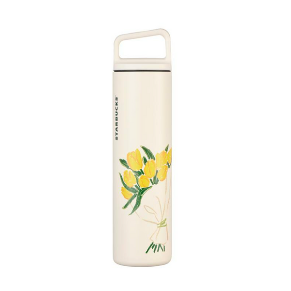 Korean SBUX Brighten Your Day Series SS Flower Market MIIR Wide Bottle Tumbler 韩国星巴克 照亮您的一天系列 SS 花市Mir保温宽瓶 591ml