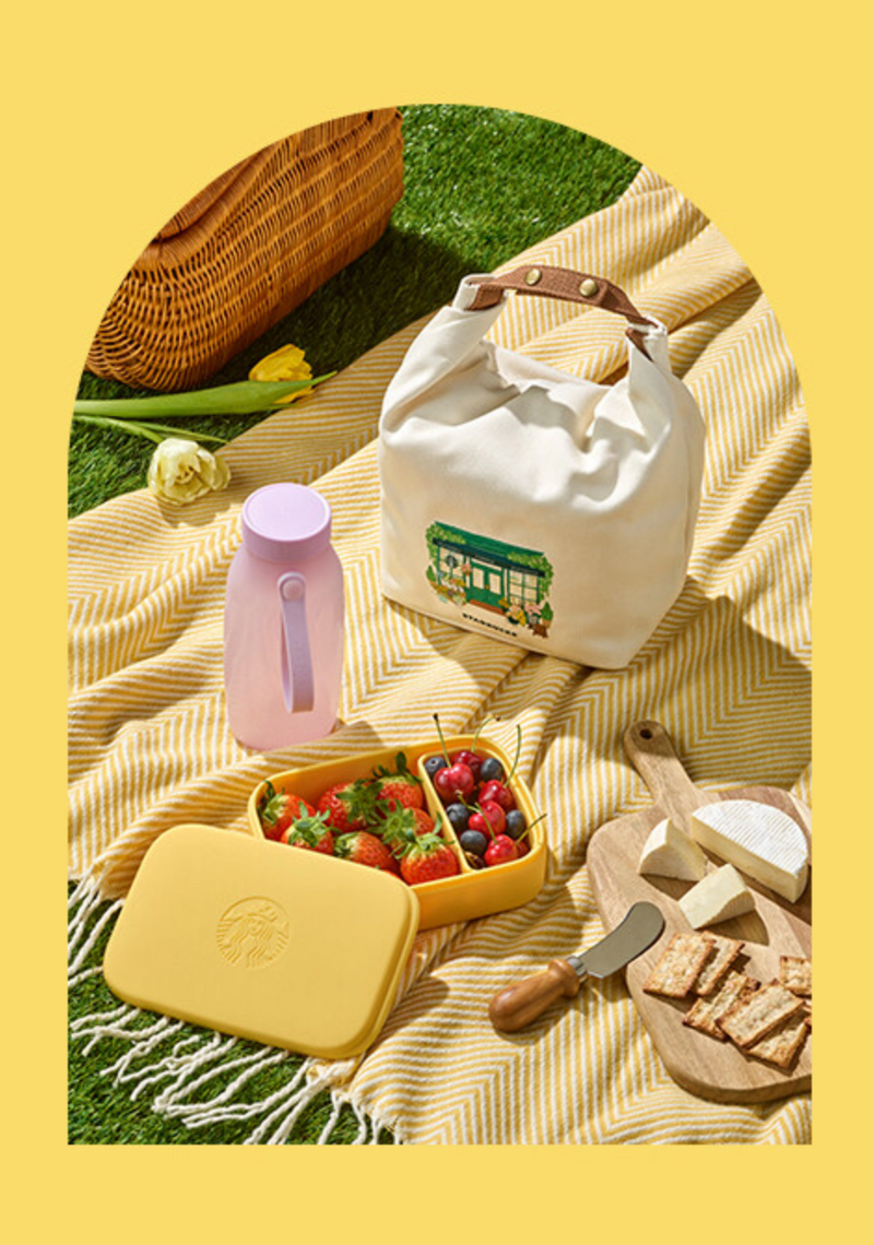 [Pre-Order] Korean SBUX Brighten Your Day Series Flower Market Picnic Set [预售] 韩国星巴克 照亮您的一天系列 花市野餐套餐