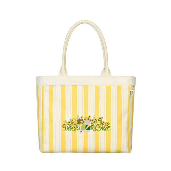 [Pre-Order] Korean SBUX Brighten Your Day Series Flower Market Everything Shopper Bag [预售] 韩国星巴克 照亮您的一天系列 花市购物袋