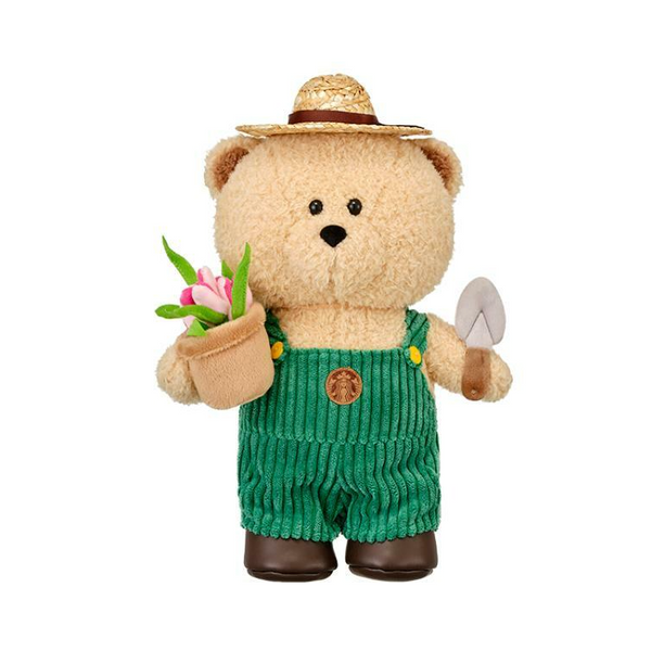 [Pre-Order] Korean SBUX Brighten Your Day Series Flower Market Gardener Bearista Plush [预售] 韩国星巴克 照亮您的一天系列 花市花园园丁小熊公仔