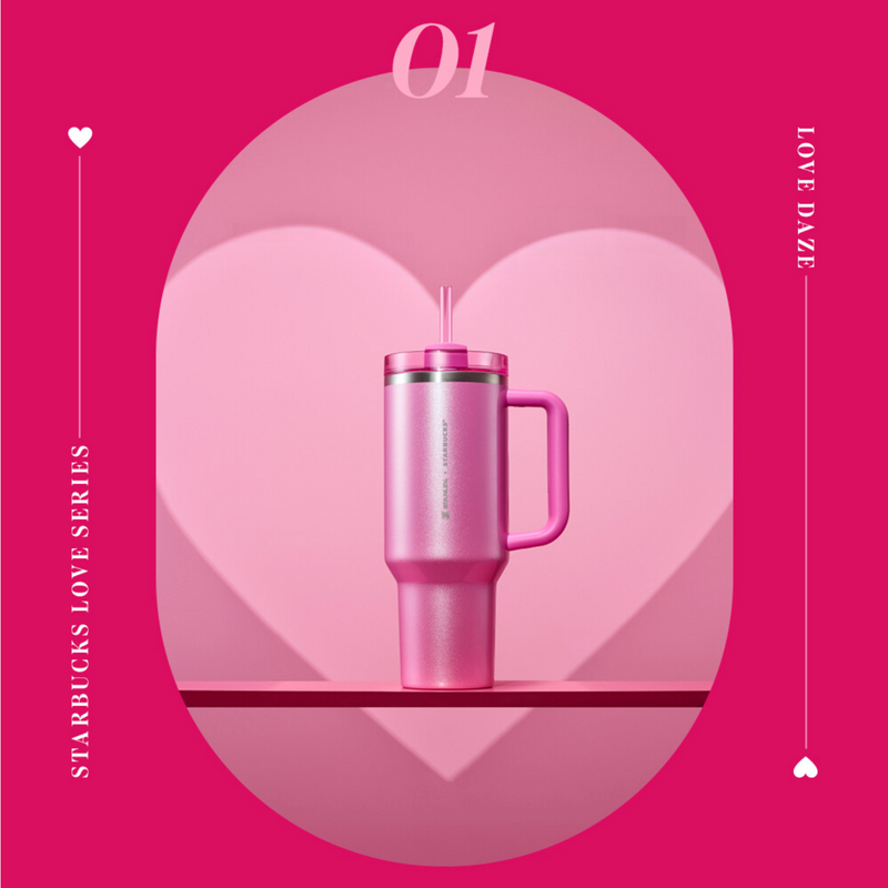 [Pre-Order] Korean SBUX Love Daze Series SS Stanley Love Quencher [预售] 韩国星巴克 Love Daze系列 SS 史丹利爱情保温随行杯 1183ml