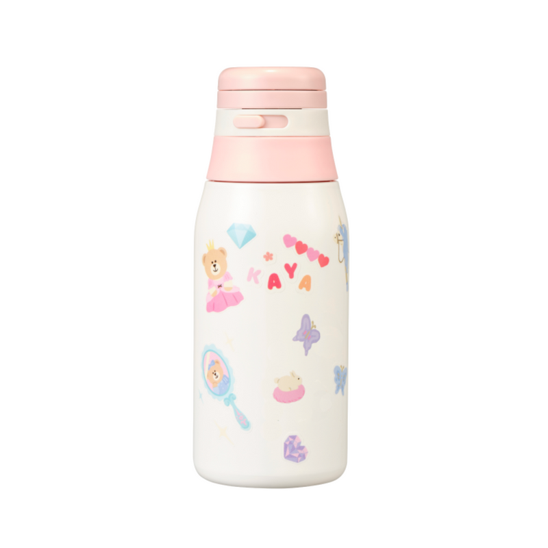 Korean Starbucks SS Play Pink Lira Sticker Tumbler 韩国星巴克 SS 粉色玩耍里拉贴纸随行杯 355ml