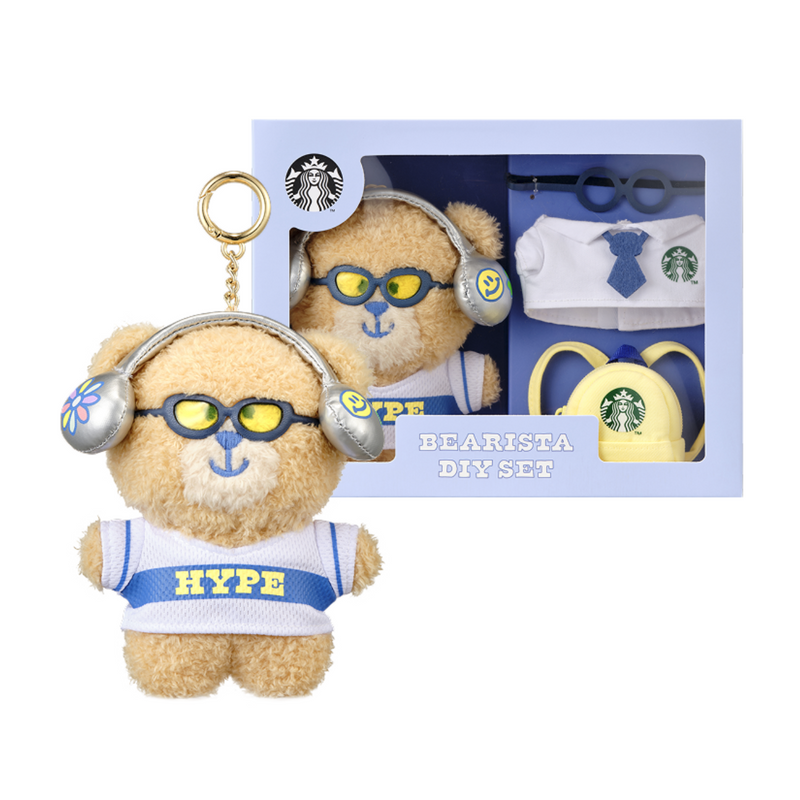 Korean Starbucks New Stars Joyful Campus Life Collection Campus Bearista Keyring 韩国星巴克 新星欢乐校园生活系列 校园小熊钥匙圈