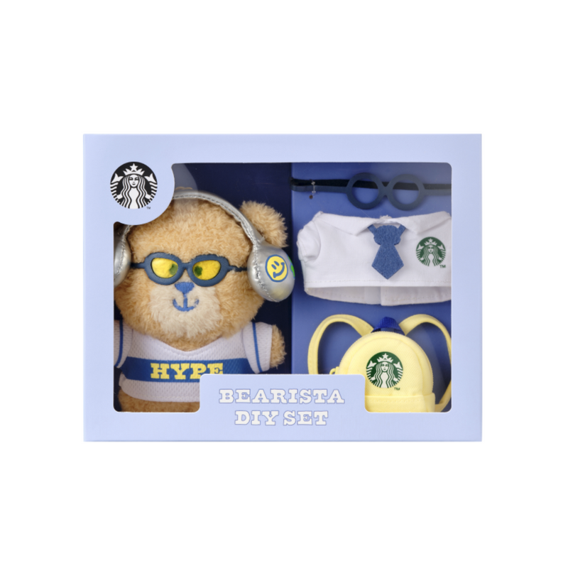 Korean Starbucks New Stars Joyful Campus Life Collection Campus Bearista Keyring 韩国星巴克 新星欢乐校园生活系列 校园小熊钥匙圈