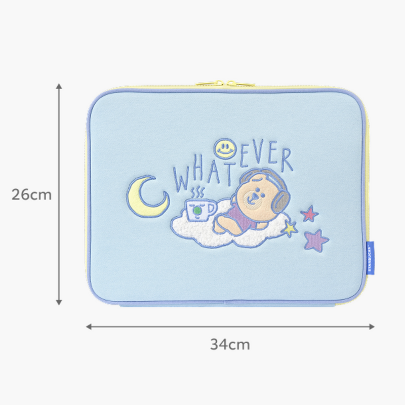 Korean Starbucks New Stars Joyful Campus Life Collection Campus Beary Laptop Pouch 13 inch 韩国星巴克 新星欢乐校园生活系列 校园小熊笔记本电脑包 13英寸