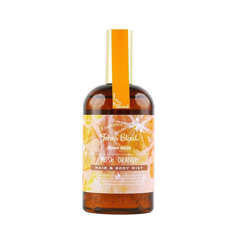 John's Blend Hair & Body Mist (Musk Orange) 日本John's Blend 头发身体香氛喷雾 (麝香橙香) 110ml