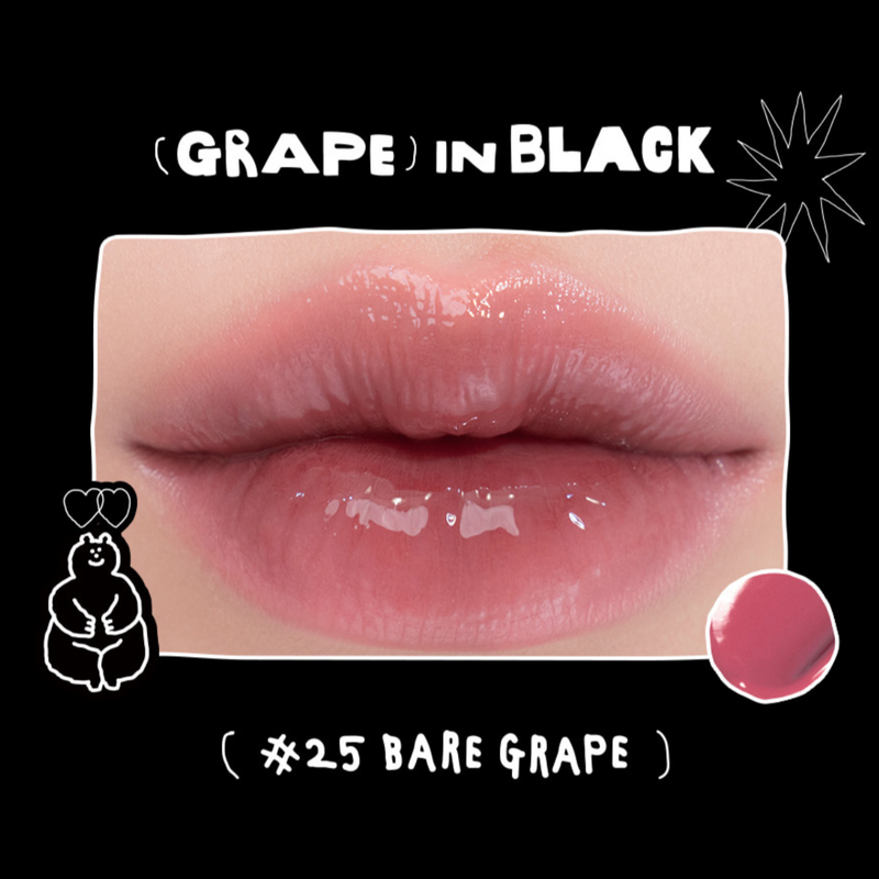 Rom&nd X INAPSQUARE Collection Juicy Lasting Tint (25 Bare Grape) 韩国Rom&nd X INAPSQUARE 果汁唇釉 (25 蜜光葡萄 ) 5.5g