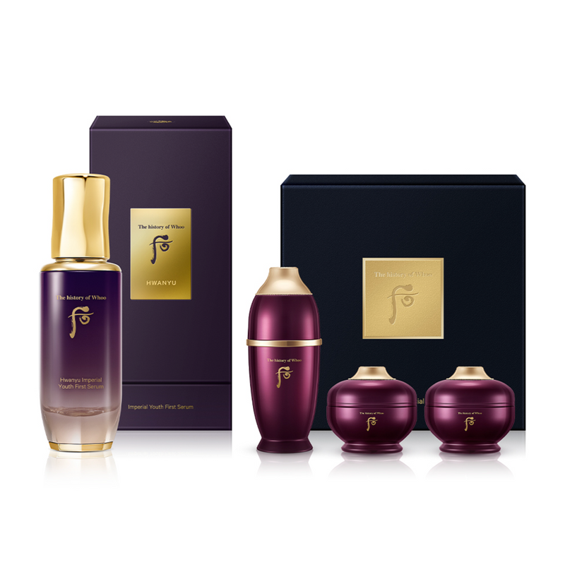 [Pre-Order] THE HISTORY OF WHOO Hwanyu Imperial Youth First Serum Set (Gift Included) [提前预定] 韩国后 还幼本初精华典藏礼盒 (附赠品)