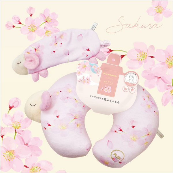 Honyaradoh Sakura Goodnight Sheep Massaging Neck Pillow 虹雅堂 樱花香氛晚安小羊按摩颈枕