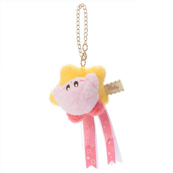 Takara Tomy Kirby Strap Warping Pink Tail Plush 日本Takara Tomy 星之卡比传送之星粉色缎带娃娃吊饰