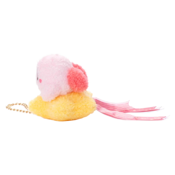 Takara Tomy Kirby Strap Warping Pink Tail Plush 日本Takara Tomy 星之卡比传送之星粉色缎带娃娃吊饰