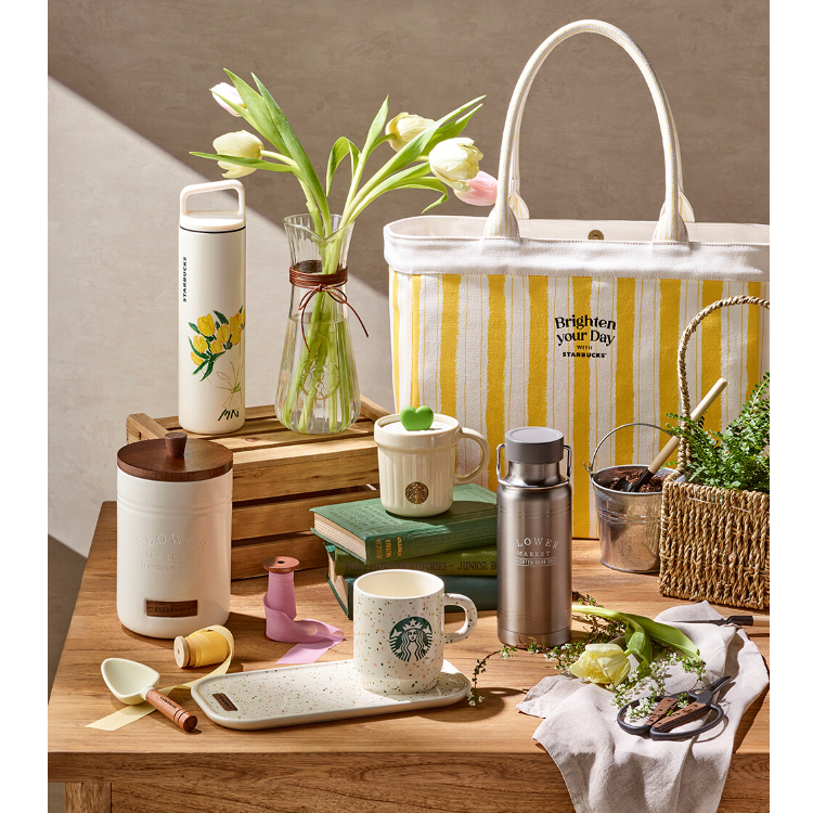 [Pre-Order] Korean SBUX Brighten Your Day Series Flower Market Succulent Mug [预售] 韩国星巴克 照亮您的一天系列 花市多肉植物马克杯 237ml