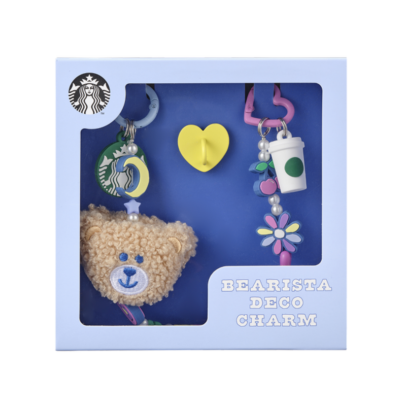 Korean Starbucks New Stars Joyful Campus Life Collection Campus Beary Deco 韩国星巴克 校园小熊装饰吊饰