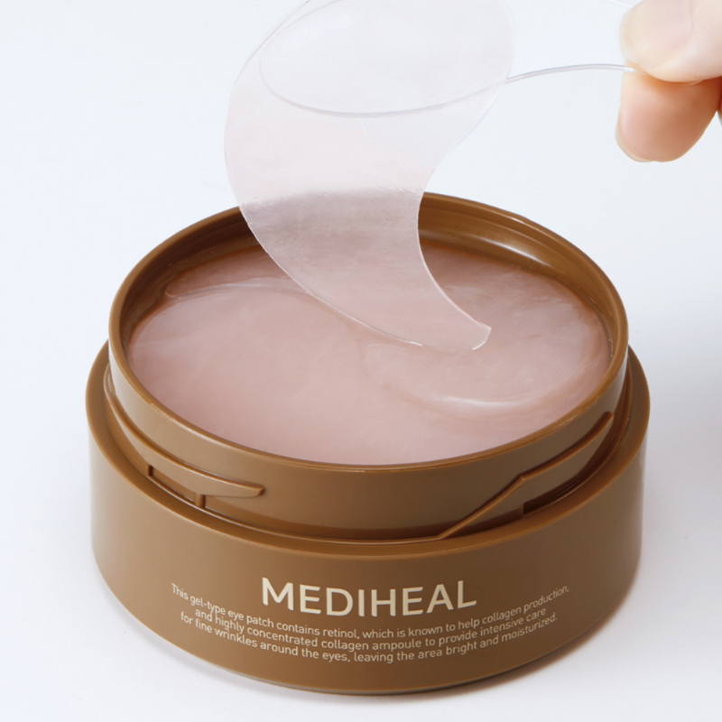 MEDIHEAL Retinol Collagen Eye Ampoule Patch (60 pcs/box) 美迪惠尔 视黄醇胶原蛋白精华水凝眼膜 60片/盒