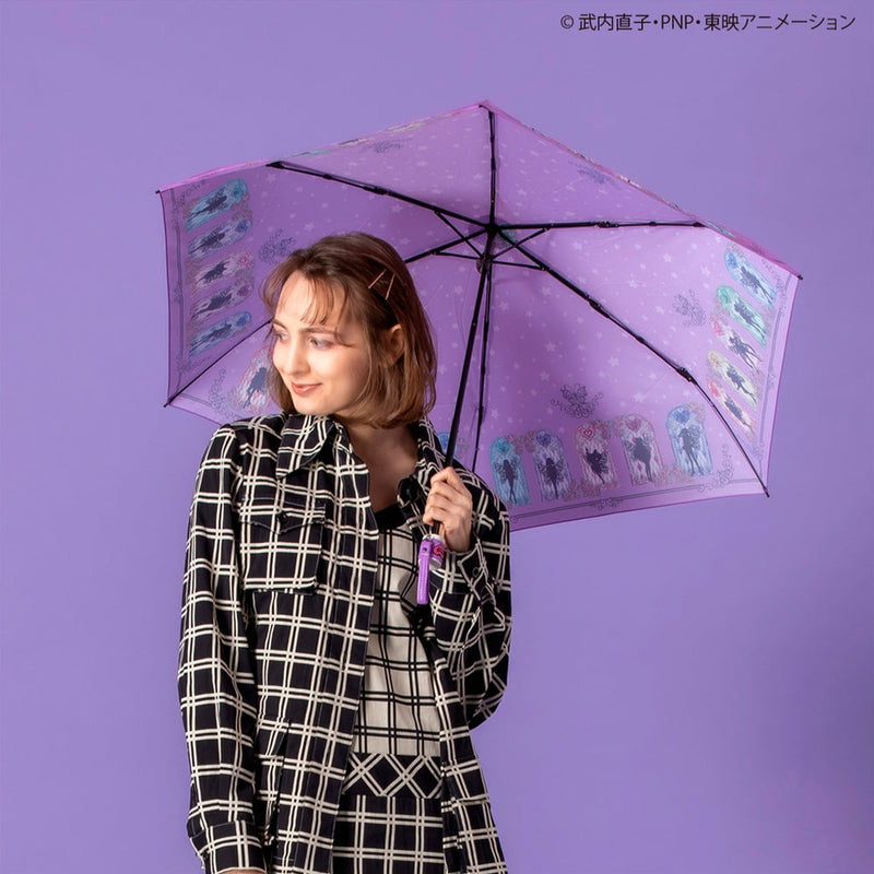 ANNA SUI x Sailor Moon Folding Umbrella 10 Senshi Pattern (Pale Pink) 安娜苏×美少女戰士折叠伞 战士图案款（淡粉色）