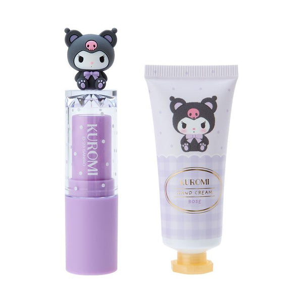 Kuromi Bear Motif Lip Cream and Hand Cream Set 三丽鸥 库洛米小熊系列保湿润唇膏护手霜套装