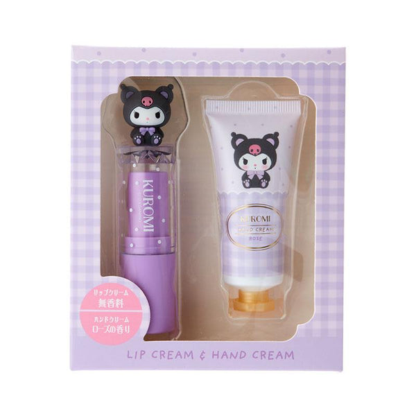 Kuromi Bear Motif Lip Cream and Hand Cream Set 三丽鸥 库洛米小熊系列保湿润唇膏护手霜套装
