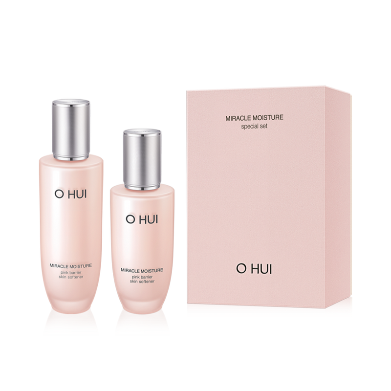 [Pre-Order] O HUI Miracle Moisture Pink Barrier Skin Softener 2pcs Special Set (Gift Included) [提前预定] 欧惠 水分惊喜保湿柔肤液2件套装 (附赠品)