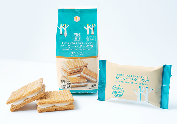 7-Eleven Japan Sugar Butter Tree Cookies (Original) 3 Pieces 日本7-11便利店零食 砂糖奶油樹奶油夾心饼干 (原味) 3个入 [Exp. 7/5/2024]