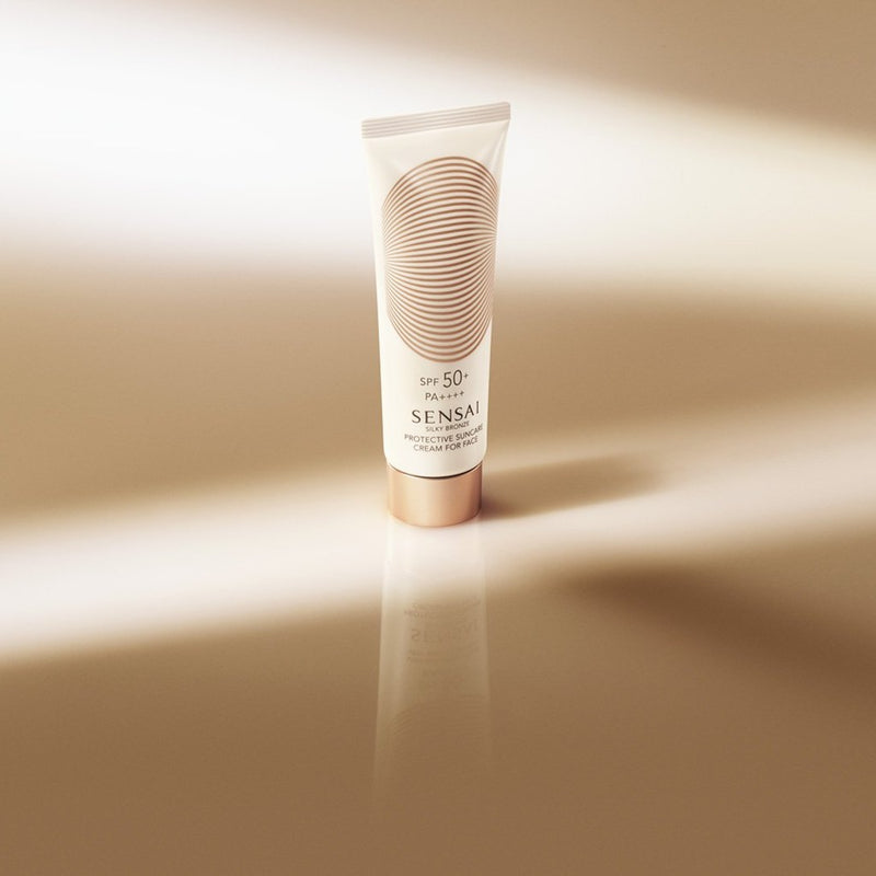 SENSAI SILKY BRONZE  PROTECTIVE SUNCARE CREAM FOR FACE SPF50+ PA++++ 森赛 丝光溢彩丝泽帛姿防晒霜 50ml