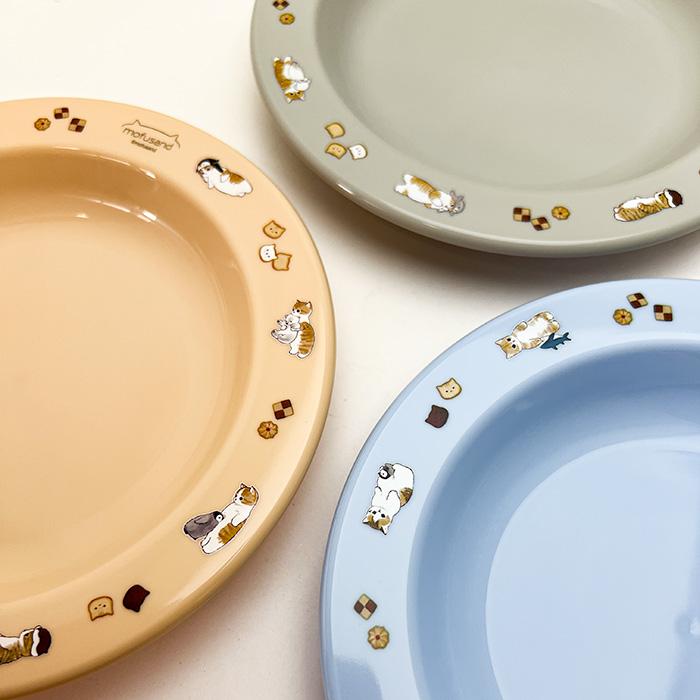 OSK Mofusand 3-Piece Small Plate Set 日本OSK Mofusand鲨鱼猫小胶碟套装 3个