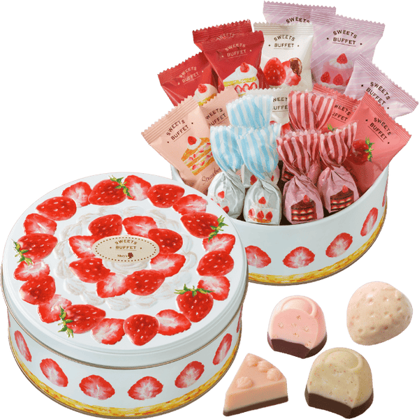 [Pre-Order] MARY’S Sweets Buffet Strawberry Cake Assortment 18pcs/box [预售] 日本MARY’S 甜品自助餐情人节限定 草莓什锦蛋糕 18枚/盒