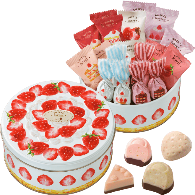 [Pre-Order] MARY’S Sweets Buffet Strawberry Cake Assortment 18pcs/box [预售] 日本MARY’S 甜品自助餐情人节限定 草莓什锦蛋糕 18枚/盒