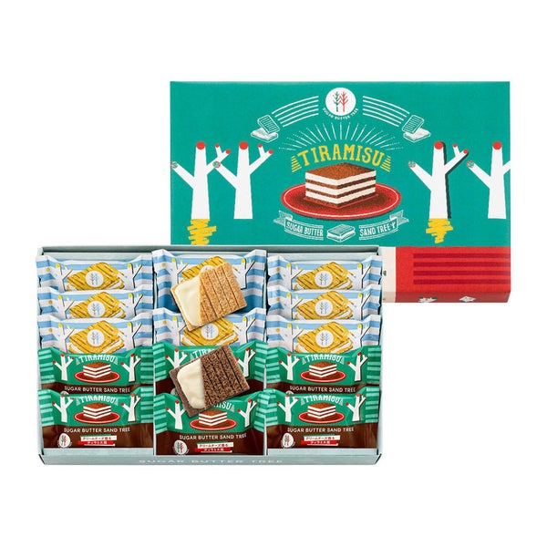 Sugar Butter Tree Sandwich Double Assorted Autumn and Winter Box 16 Pieces 日本砂糖奶油树 二重什锦秋冬夹心脆饼礼盒 16入装